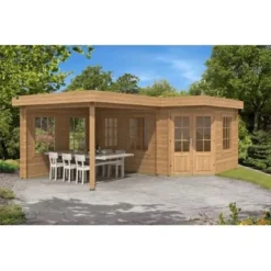 Alpholz Holz-Gartenhaus Flachdach Unbehandelt 422 Cm X 274 Cm -Vitavia Verkäufe 003400 Pepe 28 pinie.jpg 7