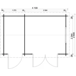 Alpholz Holz-Gartenhaus Satteldach Druckimprägniert 390 Cm X 234 Cm -Vitavia Verkäufe 01 11003400 RD5813 1.jpg 3