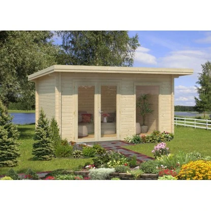 Palmako Heidi Holz-Gartenhaus Natur Pultdach Tauchgrundiert 410 Cm X 300 Cm 2 Palmako Heidi Holz-Gartenhaus Natur Pultdach Tauchgrundiert 410 Cm X 300 Cm – Bild 2