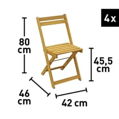Balkonset Managua FSC® Teakoptik 5-teilig -Vitavia Verkäufe 048126609062 VM01 061020 L