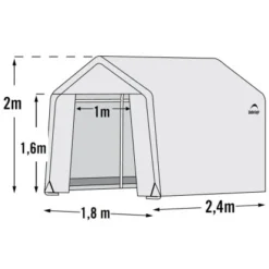 ShelterLogic Foliengewächshaus 240 Cm X 180 Cm Weiß -Vitavia Verkäufe 0677599706523 1741 VM 01