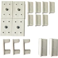 Fußkappen Für Gartenmöbelgruppe Longview Weiß 16 Stück