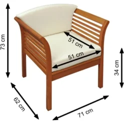 Indoba® Gartenstuhl Samoa 2er-Set FSC® -Vitavia Verkäufe 105206 11001300 10