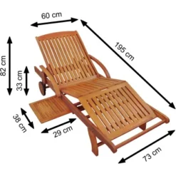 Indoba® Gartenliege Sun Flair Sonnenliege FSC® -Vitavia Verkäufe 105208 11001300 14
