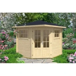 Alpholz Holz-Gartenhaus Spitzdach Unbehandelt 230 Cm X 224 Cm -Vitavia Verkäufe 11003400 Sunny B nat.jpg 5