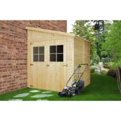 Timbela Anbau-Gartenhaus Holz M338A+M338G 4 M² Mit Seitenwand Und Boden -Vitavia Verkäufe 11023400 M338AM338G AB 04