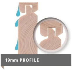 Karibu Holz-Gartenhaus Sitten Natur Pultdach Unbehandelt 182 Cm X 182 Cm -Vitavia Verkäufe 114790 4369 11