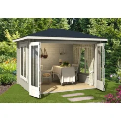 Carlsson Holz-Gartenhaus Walmdach Druckimprägniert 302 Cm X 287 Cm -Vitavia Verkäufe 118 11003400 RD885 1 1.jpg 3 1