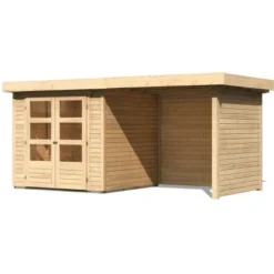 Karibu Holz-Gartenhaus Boras Natur Unbehandelt 209 Cm X 213 Cm -Vitavia Verkäufe 1216274 03