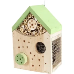 Insektenhotel Natur/Grün 18 Cm X 10 Cm X 29 Cm