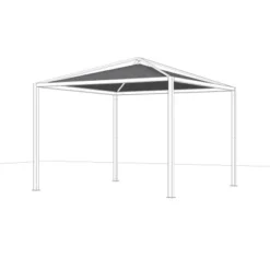Siena Garden Dachbezug Schattenmanufaktur Comuna Anthrazit 300 Cm X 300 Cm