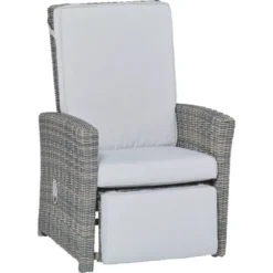 Lounge-Relaxsessel Vermont Verstellbare Rückenlehne Polyrattan Wave Cliff