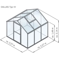 KGT Gewächshaus Callas III -Vitavia Verkäufe 132084 4476 01
