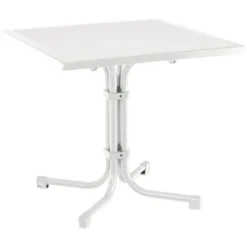 Tisch Boulevard Quadratisch 80 X 80 Cm Weiß