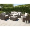 Best Garten-Lounge-Set Mombasa 4-teilig Aus Polyrattan Cappuccino/Sand