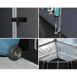 Palram Gerätehaus Rubicon Anthrazit 377 Cm X 185 Cm -Vitavia Verkäufe 1467521 4695 3