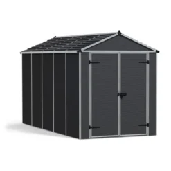 Palram Gerätehaus Rubicon Anthrazit 377 Cm X 185 Cm -Vitavia Verkäufe 1467521 4695 5