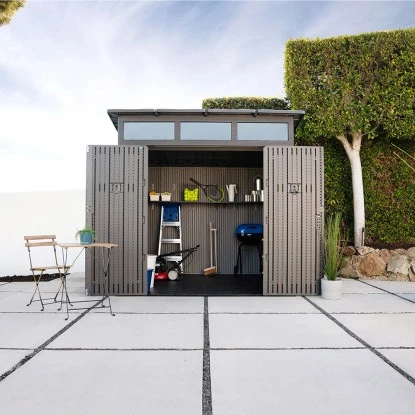 Lifetime Kunststoff-Gerätehaus Merkur Dunkelgrau 5,4 M² 12 Lifetime Kunststoff-Gerätehaus Merkur Dunkelgrau 5,4 M² – Bild 12