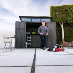 Lifetime Kunststoff-Gerätehaus Merkur Dunkelgrau 5,4 M² 28 Lifetime Kunststoff-Gerätehaus Merkur Dunkelgrau 5,4 M² -Vitavia Verkäufe 151354 1741 13