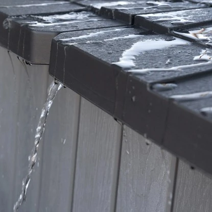 Lifetime Kunststoff-Gerätehaus Merkur Dunkelgrau 5,4 M² 15 Lifetime Kunststoff-Gerätehaus Merkur Dunkelgrau 5,4 M² – Bild 15