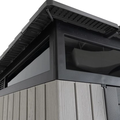 Lifetime Kunststoff-Gerätehaus Merkur Dunkelgrau 5,4 M² 7 Lifetime Kunststoff-Gerätehaus Merkur Dunkelgrau 5,4 M² – Bild 7