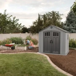 Lifetime Kunststoff-Gerätehaus Mars Grau 5,5 M² -Vitavia Verkäufe 151382 1741 12