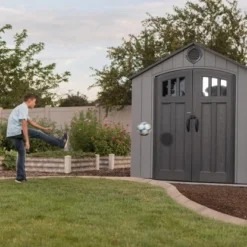 Lifetime Kunststoff-Gerätehaus Mars Grau 5,5 M² -Vitavia Verkäufe 151382 1741 15