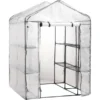 Folien-Gewächshaus 140 Cm X 200 Cm X 140 Cm Inkl. 8 Regalen