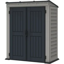 Duramax Kunststoff-Gerätehaus YardMate Pent Grau 1,6 M²