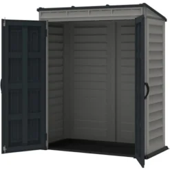 Duramax Kunststoff-Gerätehaus YardMate Pent Grau 1,6 M² -Vitavia Verkäufe 161078 03
