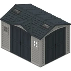 Duramax Kunststoff-Gerätehaus Apex Pro Grau 327 Cm X 247 Cm -Vitavia Verkäufe 161128 03
