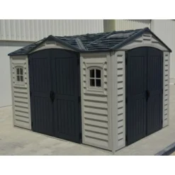 Duramax Kunststoff-Gerätehaus Apex Pro Grau 327 Cm X 247 Cm -Vitavia Verkäufe 161128 04