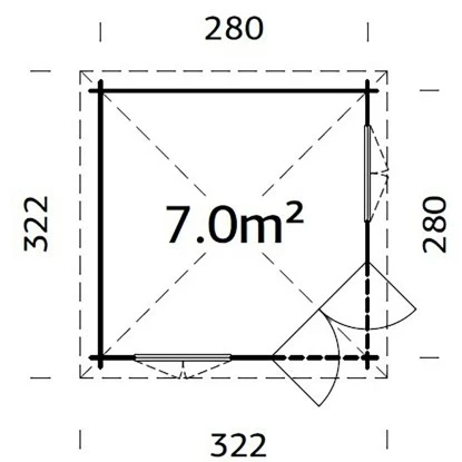Palmako Holz-Pavillon Melanie 217 Cm X 280 Cm X 280 Cm 3 Palmako Holz-Pavillon Melanie 217 Cm X 280 Cm X 280 Cm – Bild 3