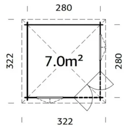 Palmako Holz-Pavillon Melanie Klar Imprägniert 280 Cm X 280 Cm Inkl.Fußboden 5 Palmako Holz-Pavillon Melanie Klar Imprägniert 280 Cm X 280 Cm Inkl.Fußboden -Vitavia Verkäufe 161204 4980 Grundriss 2