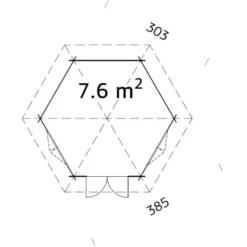 Palmako Holz-Pavillon Hanna Klar Imprägniert Inkl.Fußboden 303 Cm X 303 Cm FSC® 5 Palmako Holz-Pavillon Hanna Klar Imprägniert Inkl.Fußboden 303 Cm X 303 Cm FSC® -Vitavia Verkäufe 161228 4980 Grundriss