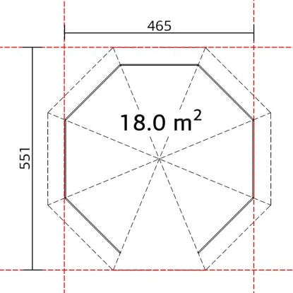 Palmako Holz-Pavillon Betty Natur Unbehandelt 465 Cm X 465 Cm Ohne Fußboden 2 Palmako Holz-Pavillon Betty Natur Unbehandelt 465 Cm X 465 Cm Ohne Fußboden – Bild 2