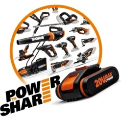 Worx Akku-Rasentrimmer WG163E.9 PowerShare 20 V Solo -Vitavia Verkäufe 163434 2974 3