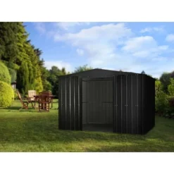 Globel Industries Metall-Gerätehaus 10x8 Anthrazit B X T: 295 Cm X 237 Cm -Vitavia Verkäufe 1741 gi00501 metallgerae 4