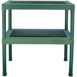 Rion Kunststoff Pflanztisch Grün Mit 2 Etagen