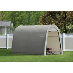 ShelterLogic Foliengerätehaus 9 M² Grau 300 Cm X 300 Cm -Vitavia Verkäufe 1741 sl70458 geraetehaus 3