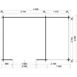 Alpholz Holz-Gartenhaus Pultdach Unbehandelt 430 Cm X 274 Cm -Vitavia Verkäufe 17 11003400 RD3302 1.jpg 3