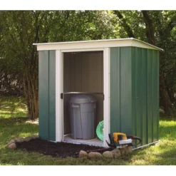 Metall-Gerätehaus PT84 Grün BxT: 245 Cm X 112 Cm