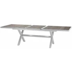 Siena Garden Sincro Ausziehtisch 200-260 Cm X 100 Cm X 77 Cm Weiß-Grau -Vitavia Verkäufe 224782 1346 S 4