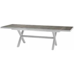 Siena Garden Sincro Ausziehtisch 200-260 Cm X 100 Cm X 77 Cm Weiß-Grau -Vitavia Verkäufe 224782 1346 S 5