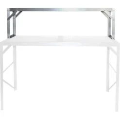 Vitavia Alu-Tischaufsatz Mit HKP-Ablagefläche 121 Cm X 39 Cm Alu Blank