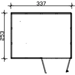 Skan Holz Holz-Gartenhaus Sydney 4 B X T: 337 Cm X 253 Cm -Vitavia Verkäufe 22 gartenhaus bild3 560134