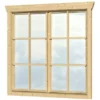 Skan Holz Doppelfenster BxH 2 X 57,5 X 123,5 Cm Für 45 Mm Häuser