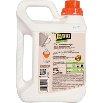 Compo Bio Obst- Und Gemüsedünger 2,5 L 2 Compo Bio Obst- Und Gemüsedünger 2,5 L – Bild 2