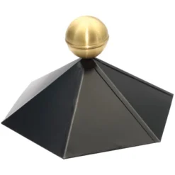 Skan Holz Firstkappe Schwarz Für 6-Eck-Pavillon