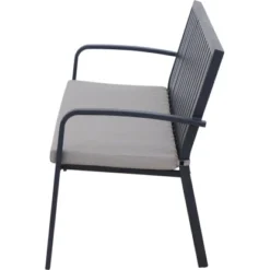 Gardamo 2er Bank Peros Inkl. Kissen Anthrazit -Vitavia Verkäufe 243756 1346 S 7